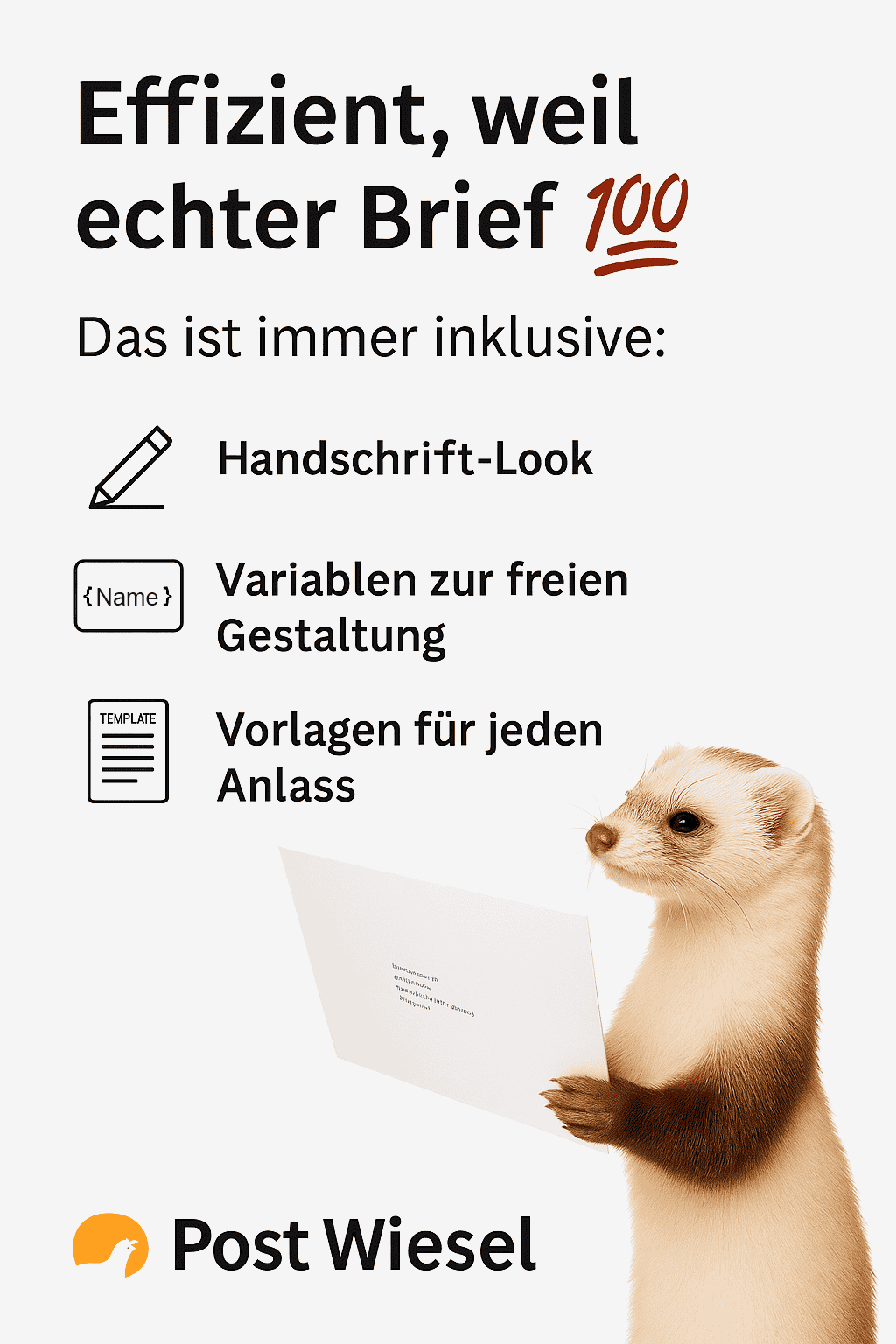 Post Wiesel – echte Post wirkt