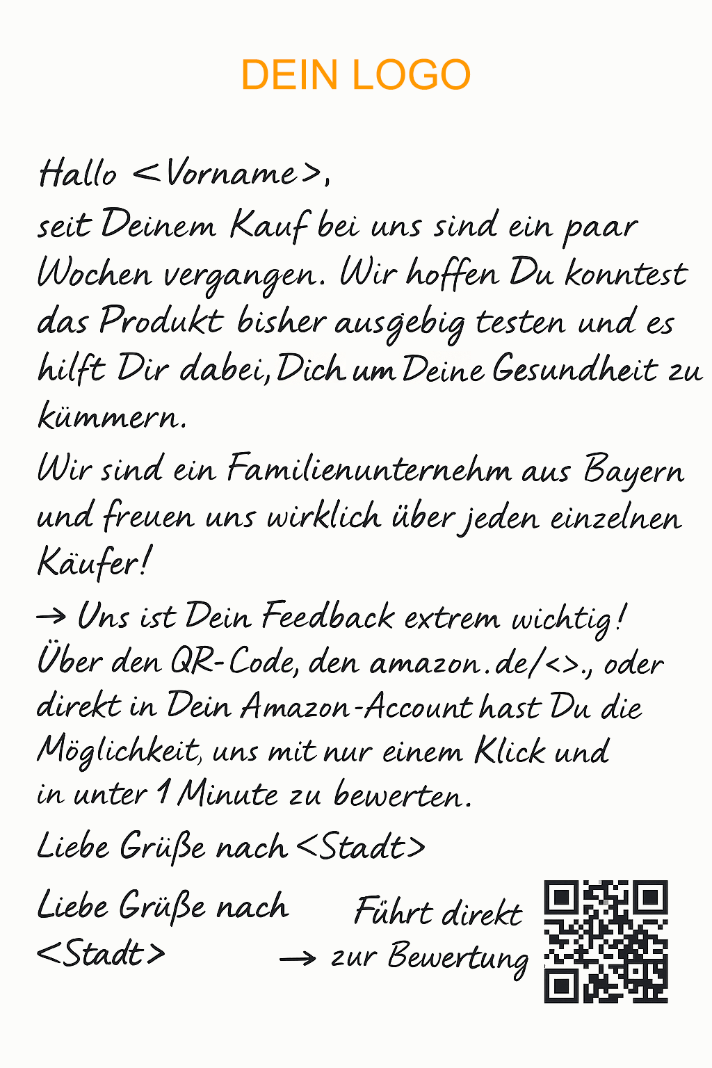 Illustratorisch dargestellter Beispielbrief