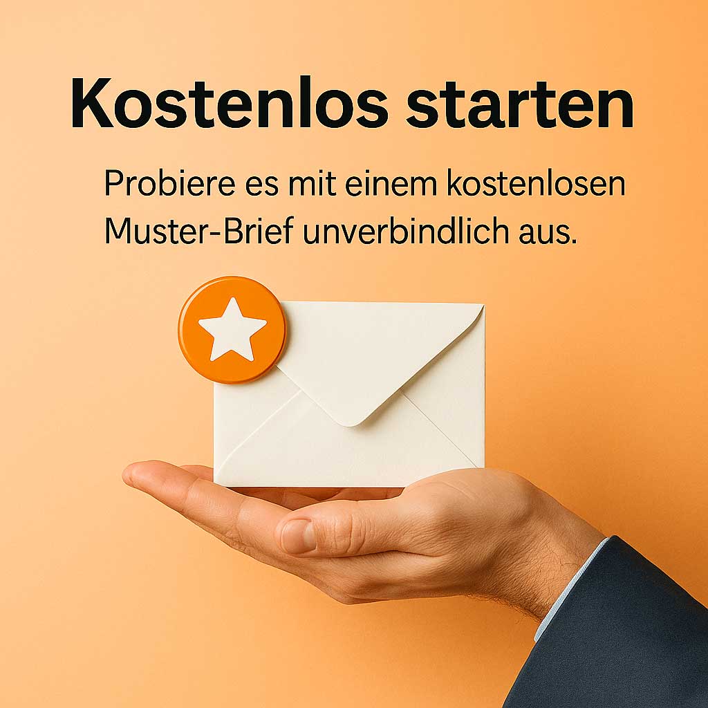 Erhalte einen kostenlosen Musterbrief